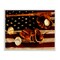 Stupell Industries Vintage American Flag Baseball Photo Framed Giclee Art